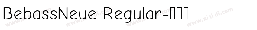BebassNeue Regular字体转换